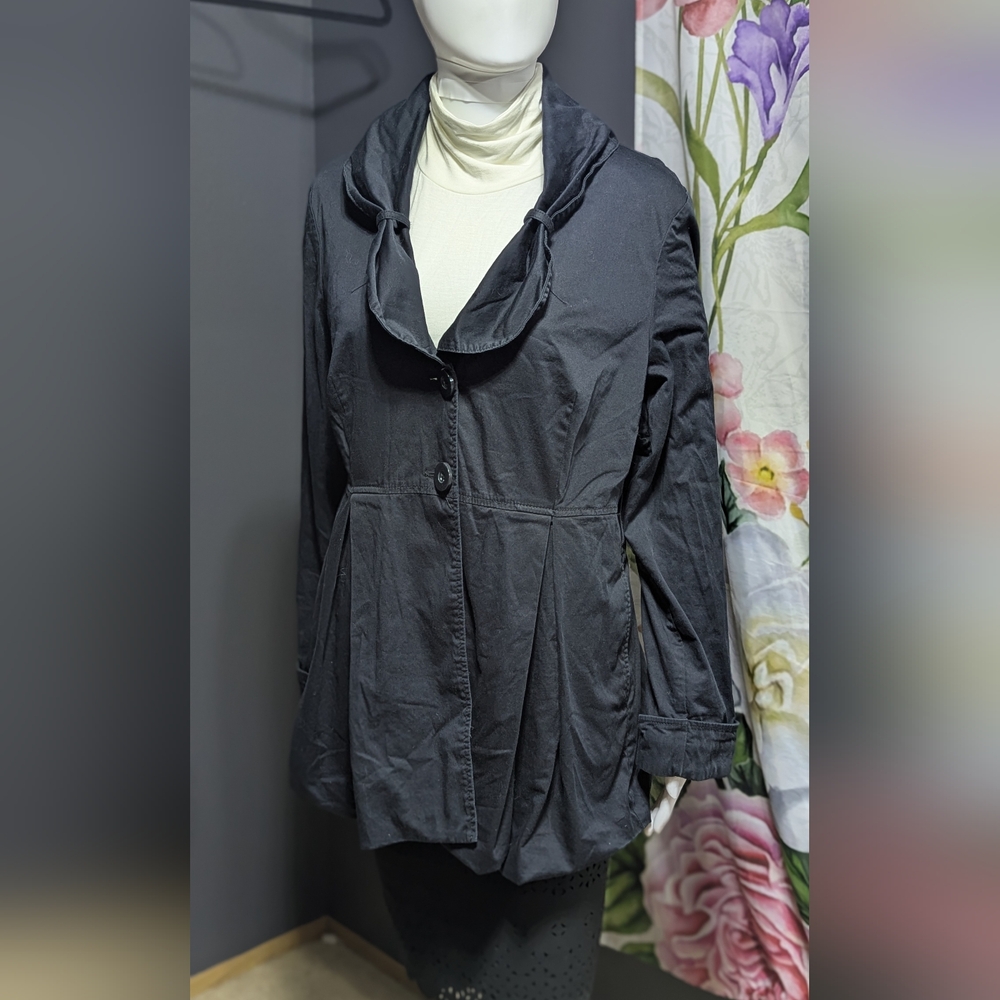 Elle Black Women's Trench Coat - Picture 3 of 5